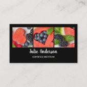 Diététiste nutritionniste Carte de visite alimenta (Devant)