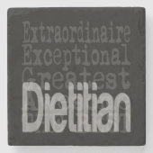 Dietitian Extraordinaire Stenen Onderzetter (Voorkant)