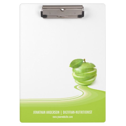 Dietitian Nutritionist Business Cliboard Klembord (Voorkant)