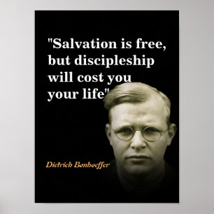 Dietrich Bonhoeffer over het heil Poster