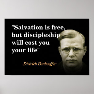 Dietrich Bonhoeffer over het heil Poster