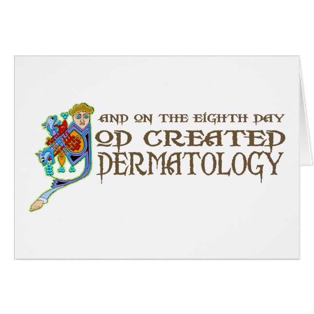 Dieu a créé la dermatologie (Devant horizontal)