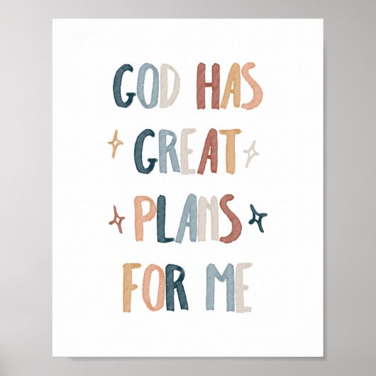 Dieu a de grands projets pour moi poster (Devant)