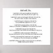 Dieu a dit non : Poster (Devant)