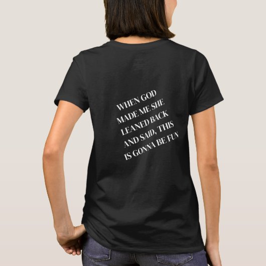 Dieu a fait le T-Shirt (Dos)