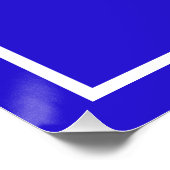 Dieu a une manière parfaite Roman 8:28 Blue Poster (Coin)