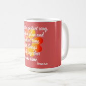 Dieu a une manière parfaite Roman 8:28 Mug (Devant droit)