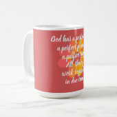 Dieu a une manière parfaite Roman 8:28 Mug (Devant gauche)