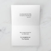 Dieu a vu la carte de baptême d'adulte de mon cœur (Intérieur)