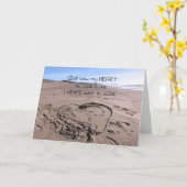 Dieu a vu mon cœur Carte de baptême d'adulte (Fleur jaune)