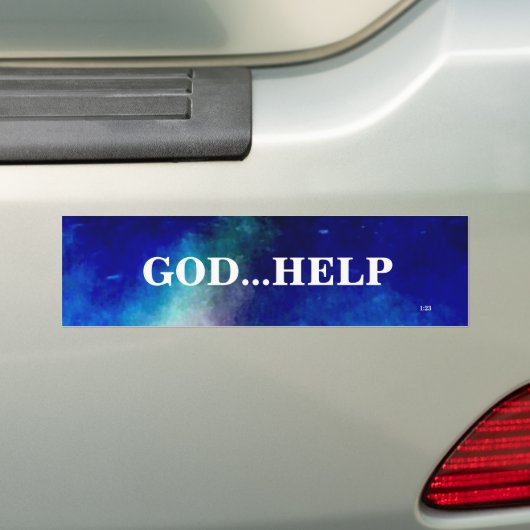 DIEU AIDER BUMPER STICKER (En voiture)