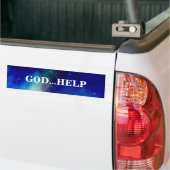 DIEU AIDER BUMPER STICKER (Sur camion)
