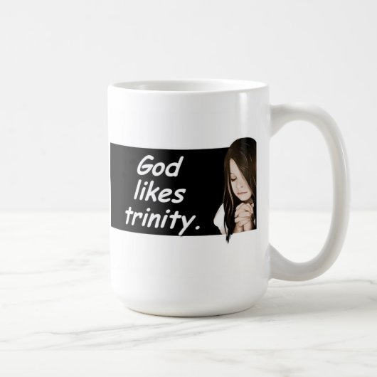 Dieu aime la trinité. Tasse russe de proverbe-café (Droite)