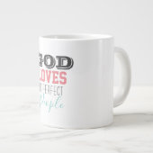 Dieu aime les gens imparfaits Géant Coffee Mug (Devant droit)