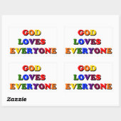 Dieu aime tous les autocollants (Feuille)