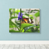 Dieu Appelle Une Toile Enveloppée De Papillon (Insitu (Plancher de Bois))