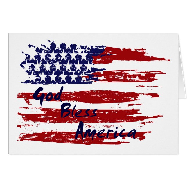 Dieu bénisse l'Amérique (Devant horizontal)