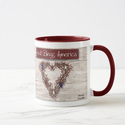 Dieu bénisse l'Amérique Mug (Droite)