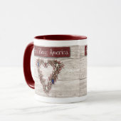 Dieu bénisse l'Amérique Mug (Devant gauche)