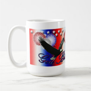 Dieu bénisse l'Amérique Patriotique American Mug