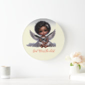 DIEU bénisse l'enfant Horloge murale (Maison)