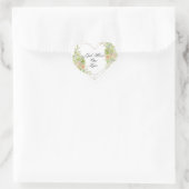 Dieu bénisse notre amour -Belle sticker de coeur (Sac)