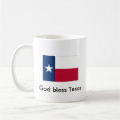 Dieu bénissent la tasse de café du Texas (Gauche)