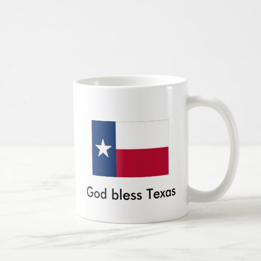 Dieu bénissent la tasse de café du Texas (Droite)