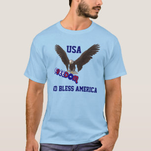 Dieu bénissent le T-shirt patriotique de