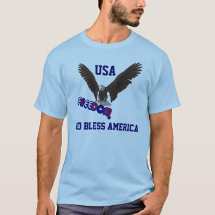 Dieu bénissent le T-shirt patriotique de