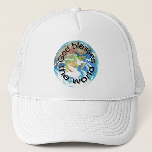 Dieu bénit le monde, casquettes (Devant)
