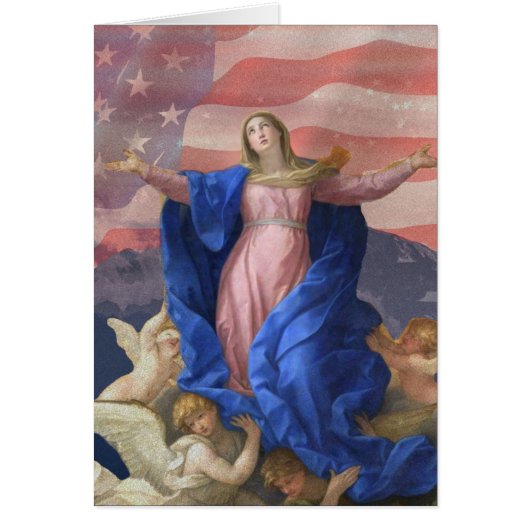 DIEU BLESS AMERICA VIRGIN MARY RELIGIEUX (Devant)