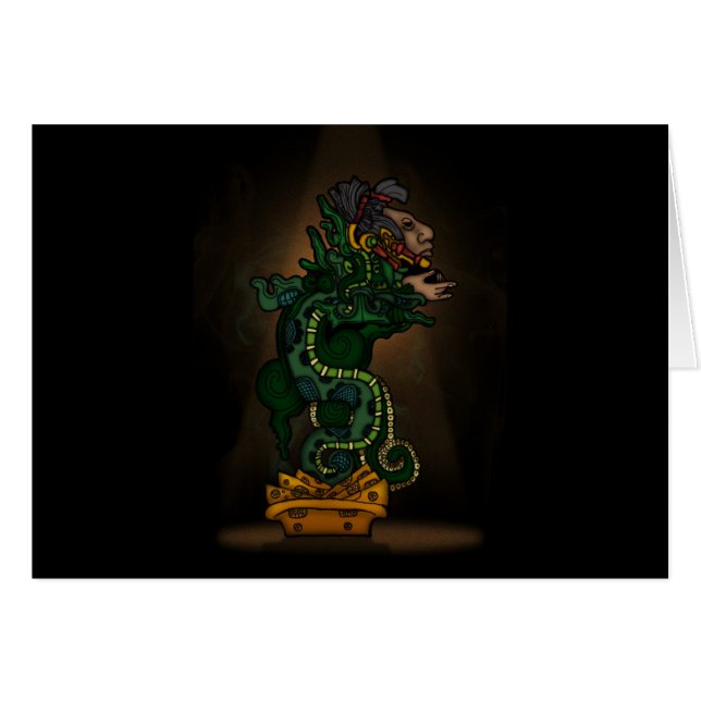 Dieu du Serpent Maya (Devant horizontal)