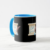 Dieu Écoute Écrire Mug À Deux Tons (Devant gauche)