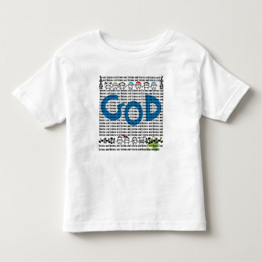 Dieu écoute et écoute le T-shirt enfant (Devant)