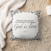 Dieu est Amour Bible citation coussin (Couverture)