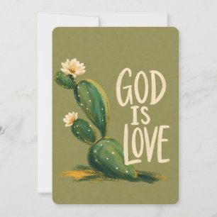 DIEU EST AMOUR Carte de soutien chrétien