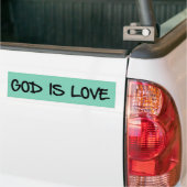 Dieu est Amour Christian Bumper Sticker (Sur camion)
