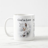Dieu est Amour, Jésus Mug (Gauche)