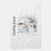 Dieu est Amour, Jésus serviette de cuisine (Vertical)