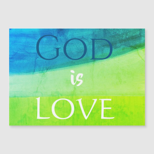 Dieu est Amour Magnet Inspirant (Devant)