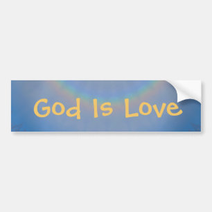 Dieu est amoureux Sticker pare-chocs