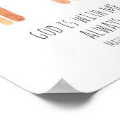 Dieu est avec moi toujours Bible Verse Poster (Coin)