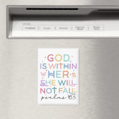 Dieu Est Dans Sa Bible Verse Magnet (In Situ (Lave-vaisselle))
