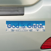 Dieu est grand Sticker pare-chocs (En voiture)