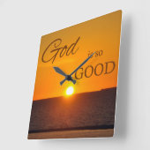 Dieu est horloge murale tellement bonne de coucher (Angle)