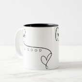 Dieu est la bonne foi motivationnelle Mug (Devant gauche)