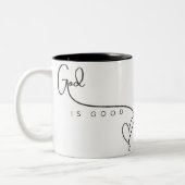 Dieu est la bonne foi motivationnelle Mug (Gauche)