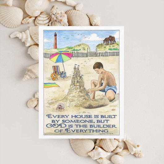 Dieu est la carte postale Inspirationnelle du Cons