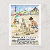 Dieu est la carte postale Inspirationnelle du Cons (Devant)